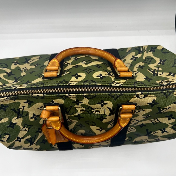 Louis Vuitton Takashi Murakami Camouflage Speedy 35 Keepall SELLING SUNSET SHOW - Picture 8 of 16